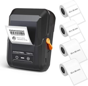 slomart SUPVAN T50M Pro Bluetooth uređaj za ispis naljepnica, Value Pack s 4 role