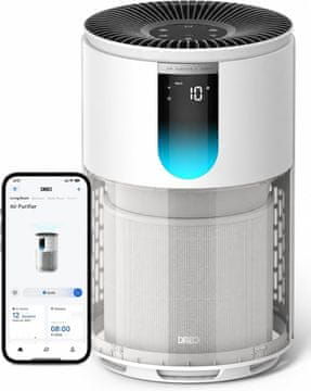 Smart Dreo Smart 539S pročišćivač zraka, CADR 269 m³/h, HEPA, za prostore do 55 m²