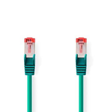 Nedis Mrežni kabel CAT6 RJ45 muški RJ45 muški S FTP 0 25 m Okrugli LSZH Zeleni Oznaka