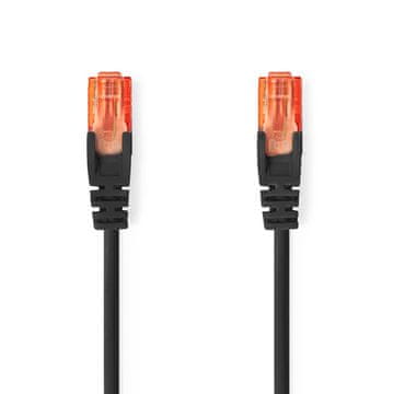 Nedis Mrežni kabel CAT6 RJ45 muški RJ45 muški U UTP 10 0 m Okrugli PVC Crni Oznaka