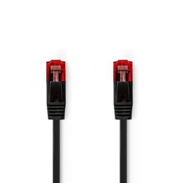 Nedis Mrežni kabel CAT6 RJ45 muški RJ45 muški U UTP 2 00 m Bez zapetljaja Ravni PVC Crni Etiketa