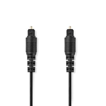 Nedis Optički audio kabel | TosLink muški | TosLink muški | 10,0 m | Okrugli | PVC | Crni | Oznaka