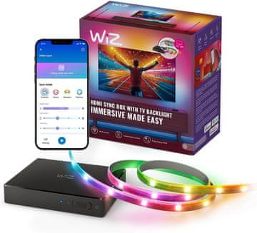 WiZ WiZ HDMI Sync Box s RGBIC LED trakom za TV