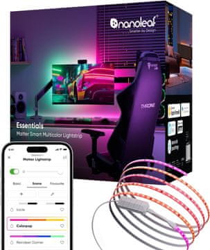 Nanoleaf Nanoleaf Matter WLAN Gradient LED traka 5M, Music Sync
