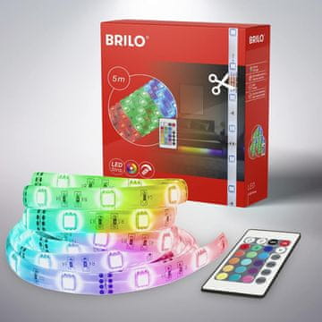 BRILONER BRILONER LED traka 5m RGB sa 150 LED i daljinskim upravljačem