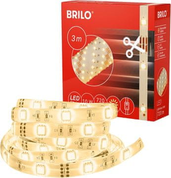 BRILONER BRILONER LED traka 3m, toplo bijela, prigušiva, RGB, s daljinskim upravljačem