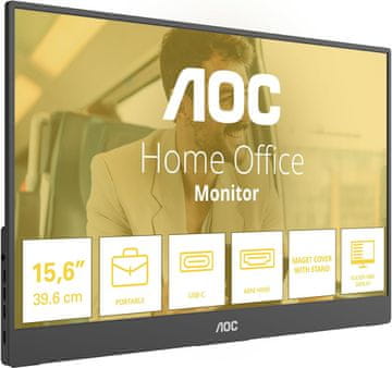 AOC AOC 16T20E2 Prijenosni USB Hub Monitor 16" FHD