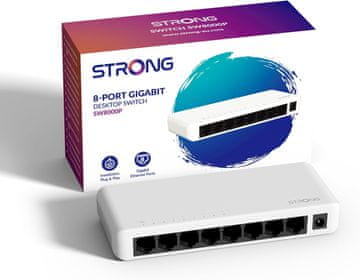 Strong STRONG 8-portni Gigabitni LAN prekidač, 10/100/1000 Mbit/s