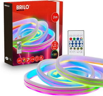 BRILONER BRILONER LED traka 3m, RGB IC s dinamičkim efektima, USB, glazbeni senzor