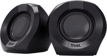 Trust Trust Polo kompaktni stereo PC zvučnici, 8W, 3,5 mm, crni