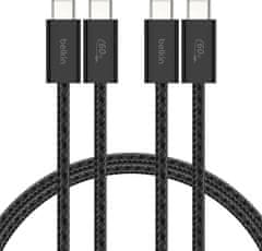 Belkin Belkin 2 kom USB-C na USB-C kabel, 1.5m, 60W, pleteni
