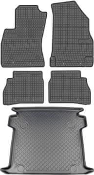 Opel Combo D VAN 2012.-2017. KOMPLET - gumene prostirke za automobil + tepih za prtljažnik