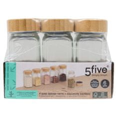 5Five® Staklene staklenke za začine 6 kom. 120 ml