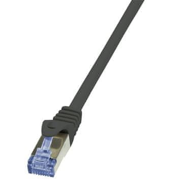 LogiLink CQ3043S Cat.6A S/FTP patch kabel 1,5 m crni