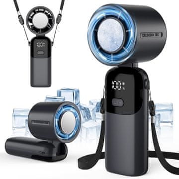 100% Namouk Mini ventilator s ledenim hlađenjem, 100 brzina, 3600mAh