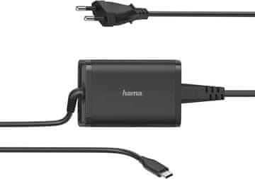 Hama Hama Univerzalni USB-C adapter za prijenosno računalo, 65W Power Delivery (PD)