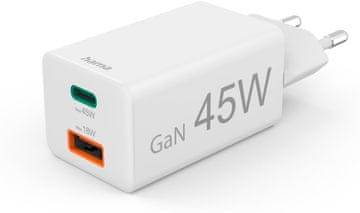 Hama Hama Brzi USB punjač (USB-C, USB-A) za mobilne uređaje i prijenosna računala