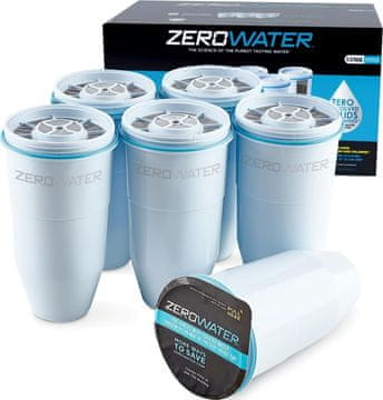 Zero ZeroWater 5-stupanjski filteri za vodu (6 komada) - bez BPA