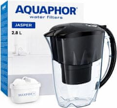 Aquaphor AQUAPHOR Jasper vrč za filtriranje vode 2,8L s MAXFOR+ filterom - crni