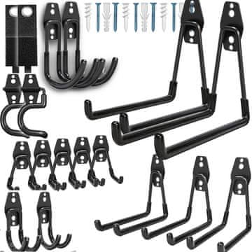 MG Tool Hangers držač za vrtni alat 18ks, crni