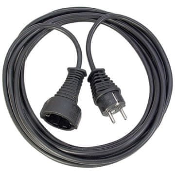 Nedis Produžni kabel za napajanje s uzemljenim kontaktom muški uzemljeni kontakt ženski uzemljeni kontakt 10 0 m crni