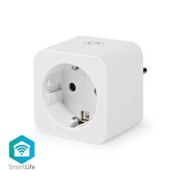 Nedis SmartLife Pametna Utičnica Wi Fi Mjerač Struje 3680 W Tip F CEE 7 3 0 55 C Android IOS Bijela
