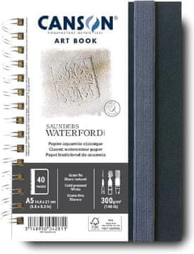 Rayher.	 Akvarel blok Saunders ArtBook A5 300g20 papira NOT Portrait