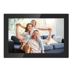 Agfaphoto APF1000WIFIGLBK digitalni foto okvir, 25,65 cm, Wi-Fi, staklo, crn
