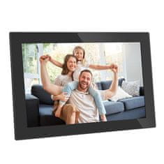 Agfaphoto APF1000WIFIGLBK digitalni foto okvir, 25,65 cm, Wi-Fi, staklo, crn