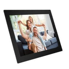 Agfaphoto APF1000WIFIGLBK digitalni foto okvir, 25,65 cm, Wi-Fi, staklo, crn