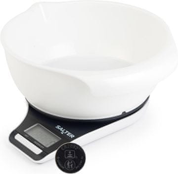 Salter Salter 1089 BKWHDA Digitalna kuhinjska vaga - 5 kg, precizno vaganje za pečenje, LCD zaslon