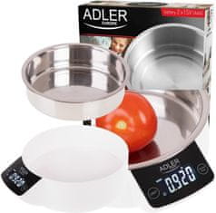 Adler Adler AD 3166 kuhinjska vaga, 900ml posuda od inoxa, 5kg, LCD