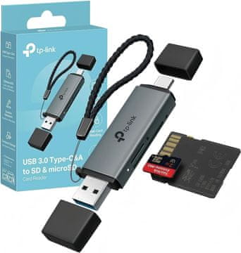 TPLINK TP-Link UA430D USB 3.0 čitač kartica Type-C & Type-A