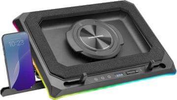 Mars Mars Gaming MNBC-Ultra podloga za hlađenje i stalak, 140mm ventilator, RGB
