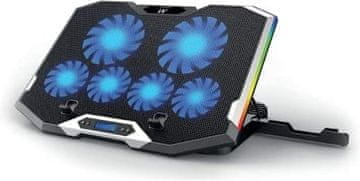 Ewent Ewent EW1260 stalak za prijenosno računalo do 17" s hlađenjem, 6 brzina, LCD