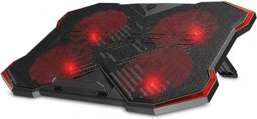 slomart Genesis rashladna podloga za prijenosno računalo 17,3" s 4 ventilatora, USB Hub