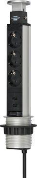 Brennenstuhl Brennenstuhl Tower Power utičnica, 3x utičnice + 2x USB, 2m