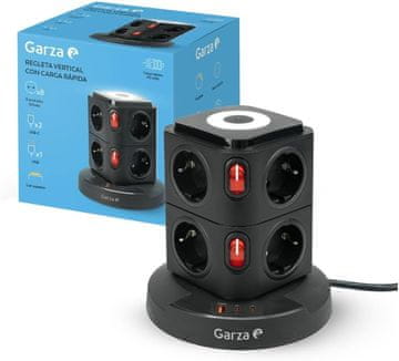 slomart Garza 11-u-1 toranj, 8x Schuko, 2x USB-C PD20W, 1x USB-A, toranj za punjenje