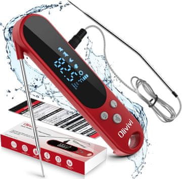 slomart LEMEGO digitalni termometar za meso IPX4 vodootporan, 2 sonde