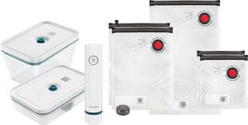 Fresh ZWILLING Fresh & Save vakuumski set za hranu, 8-dijelni, staklo, plavi