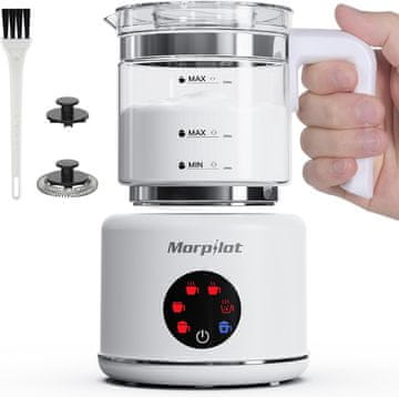 slomart Morpilot - 6-u-1 električni aparat za pjenjenje mlijeka, 130-500ml