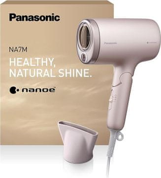 Panasonic Panasonic EH-NA7M-P825 nanoe sušilo za kosu za sjajnu kosu, sklopivi dizajn, brzo sušenje, nastavak za koncentrator