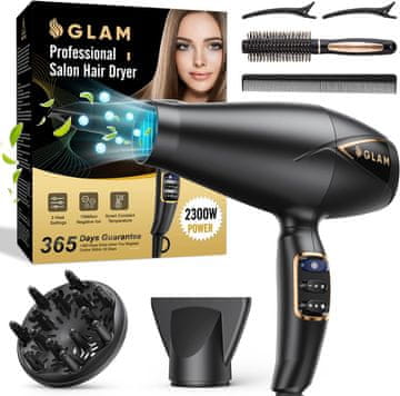 Profi GLAM Profi sušilo za kosu 2300W, AC motor, ionsko
