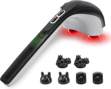 slomart Snailax Punjivi masažer s grijanjem - Vibracijski s 3 para nastavaka