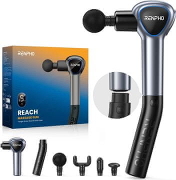 RENPHO RENPHO Reach masažni pištolj s produžetkom - za leđa, siva