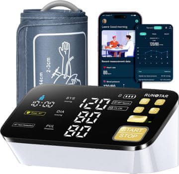 Smart RunStar Smart AFib mjerač krvnog tlaka s aplikacijom, 2 korisnika, 22-42cm