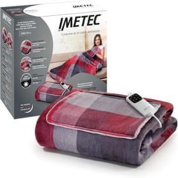 Imetec Imetec Adapto Velvet Tartan grijaća deka s džepovima 150x110 cm