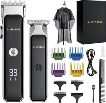 slomart BarberBoss Prijenosni trimer za bradu i kosu s keramičkom oštricom