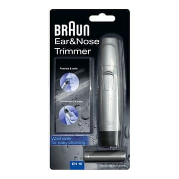 BRAUN Braun EN10 - trimer za uši i nos s dvostrukim oštricama, sive boje