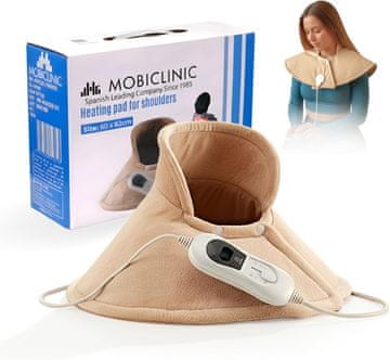 slomart Mobiclinic Nackenheizkissen električni jastučić za grijanje vrata, 3 razine